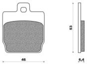 Plaquettes frein FD.0251 MBK NITRO,YAMAHA AEROX AR